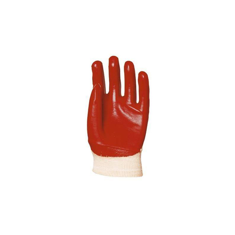 Lot 10 paires de gants rouge dos aéré, modèle standard