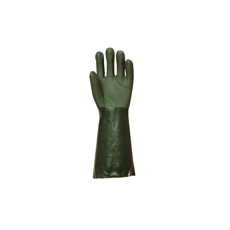 Lot 10 paires de gants polymère vert, 40 cm Actifresh, chimique