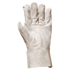 Lot 12 paires de gants tout croûte vachette manchette 7 cm