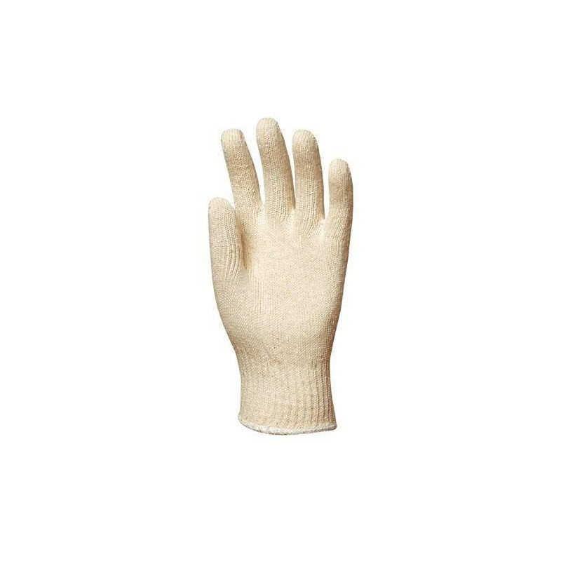 Lot 10 paires de gants polyester / coton tricoté épais