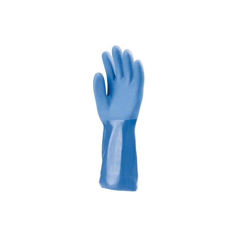 Lot 10 paires de gants PVC bleu, 35 cm Lot 10 paires de gants PVC bleu, 35 cm