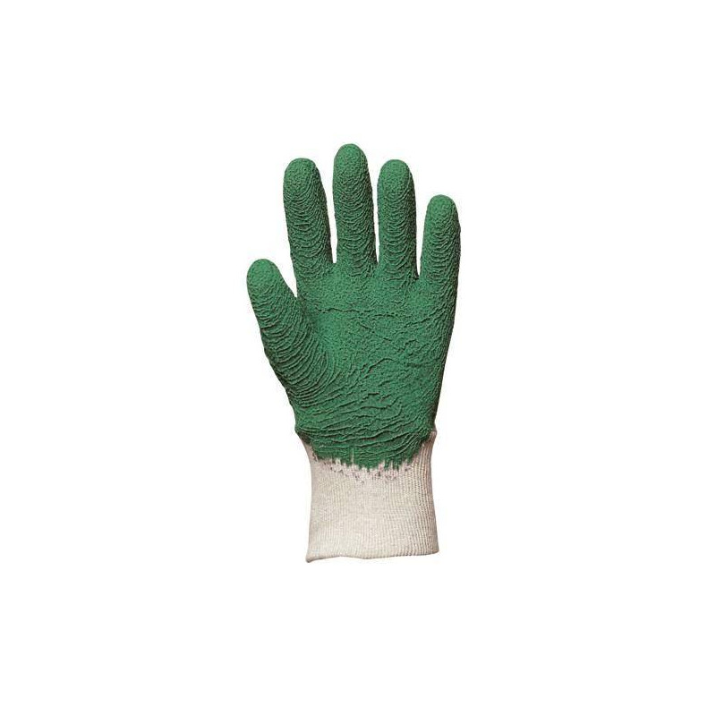 Lot 12 paires de gants latex jardin crêpé vert EUROTEHCNIQUE qual. sup. Lot 12 paires de gants latex jardin crêpé vert EUROTEHCNIQUE qual. sup.