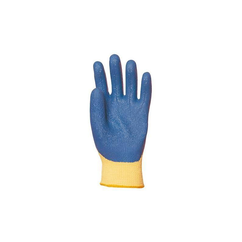 Lot 12 paires de gants Kevlar enduit latex bleu