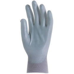 Lot 110 paires de gants polyamide gris, paume enduit polyuréthane gris