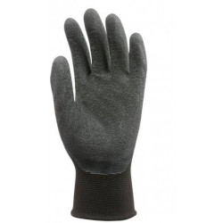 Lot 10 paires de gants nylon noir enduit latex noir