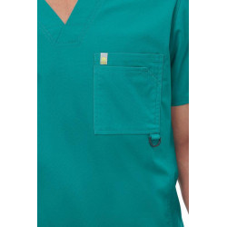 Tunique médicale homme CODE HAPPY Vert détail