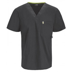 Tunique médicale homme CODE HAPPY Gris Anthracite