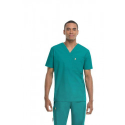 Tunique médicale homme CODE HAPPY vert 2