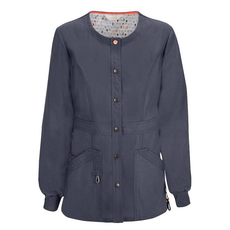 Veste médicale femme CODE HAPPY Gris Anthracite