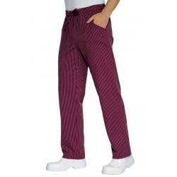 Pantalon de cuisine elastique 100% coton CARLO - BGA Vêtements