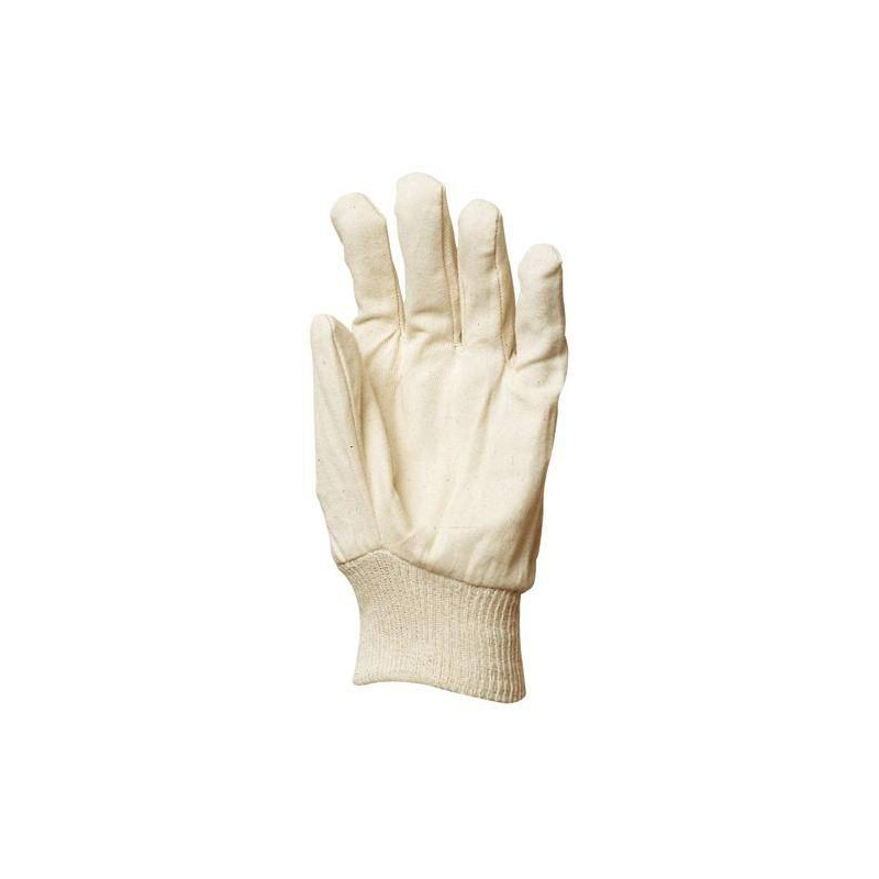 Lot 300 pièces gants coton croisé, poignet tricot