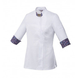 Veste De Cuisine Femme Vusti Manches Trois Quarts