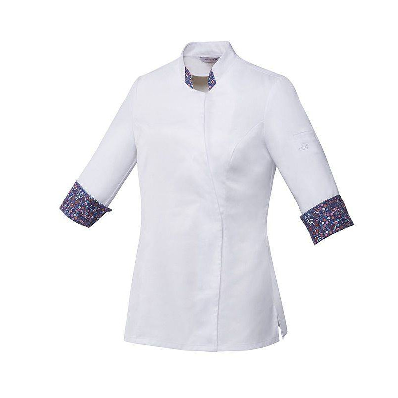 Veste De Cuisine Femme Vusti Manches Trois Quarts