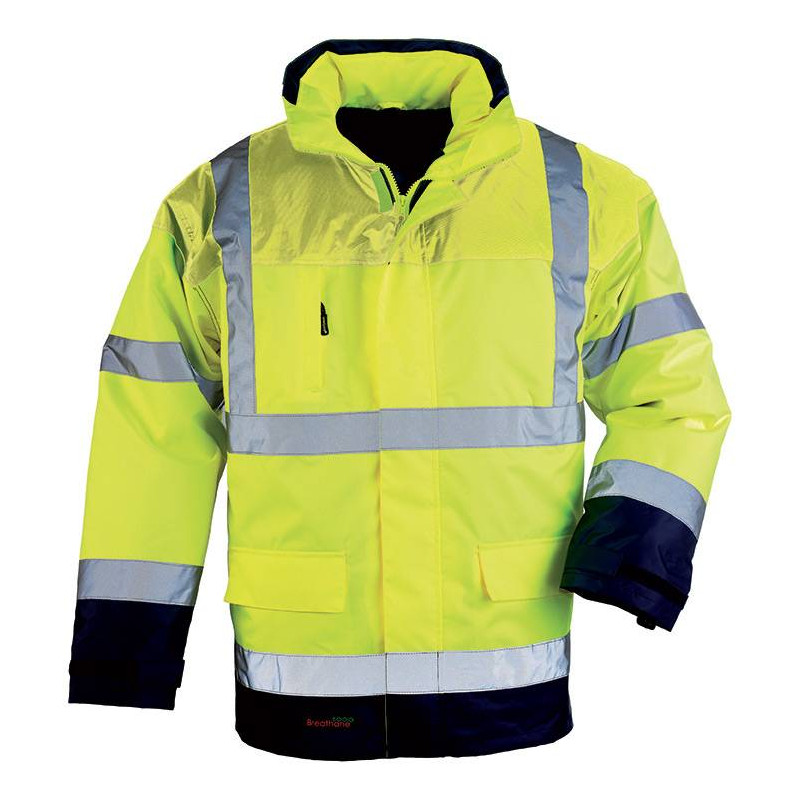 Parka de travail chaude BREATHANE AIRPORT Jaune/Marine