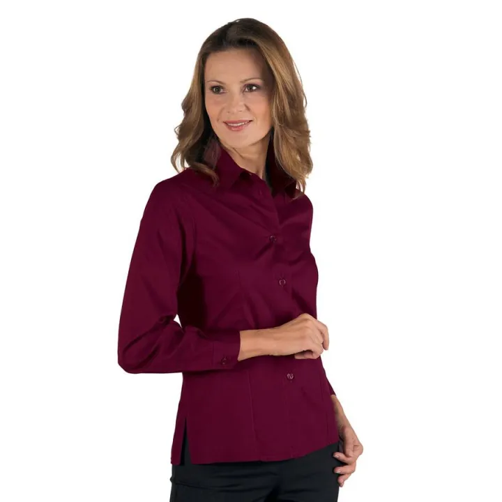 Chemise de service femme KYOTO Bordeaux