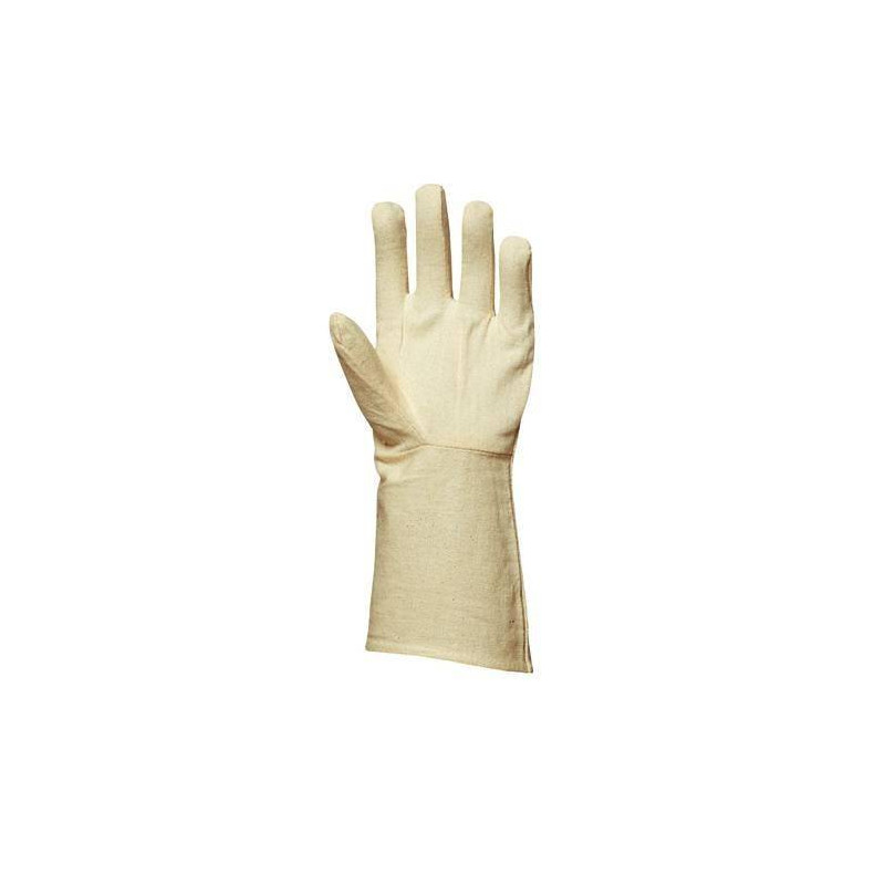 Lot 300 pièces gants toile coton croisé cousu manchette 15 cm