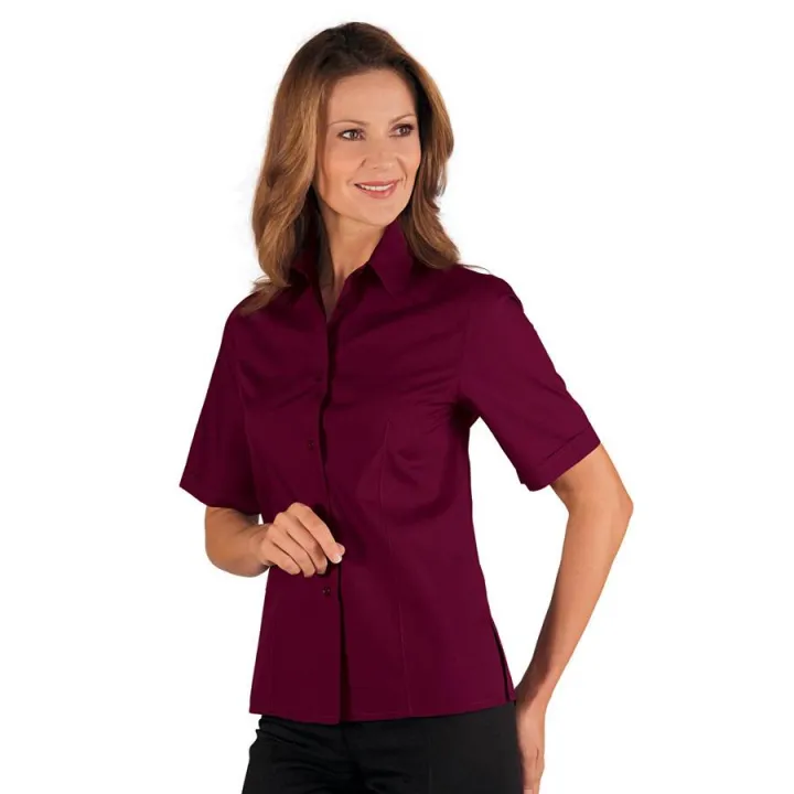 Chemise de service manches courtes KYOTO Bordeaux