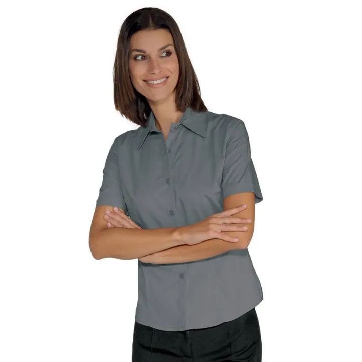 Chemise de service manches courtes KYOTO Gris