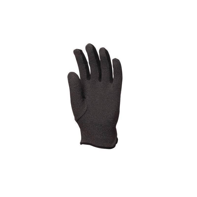 Lot 300 pièces gants coton noir avec mini-picots noirs