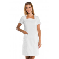 Blouse médicale femme manches courtes ABITINO Blanc