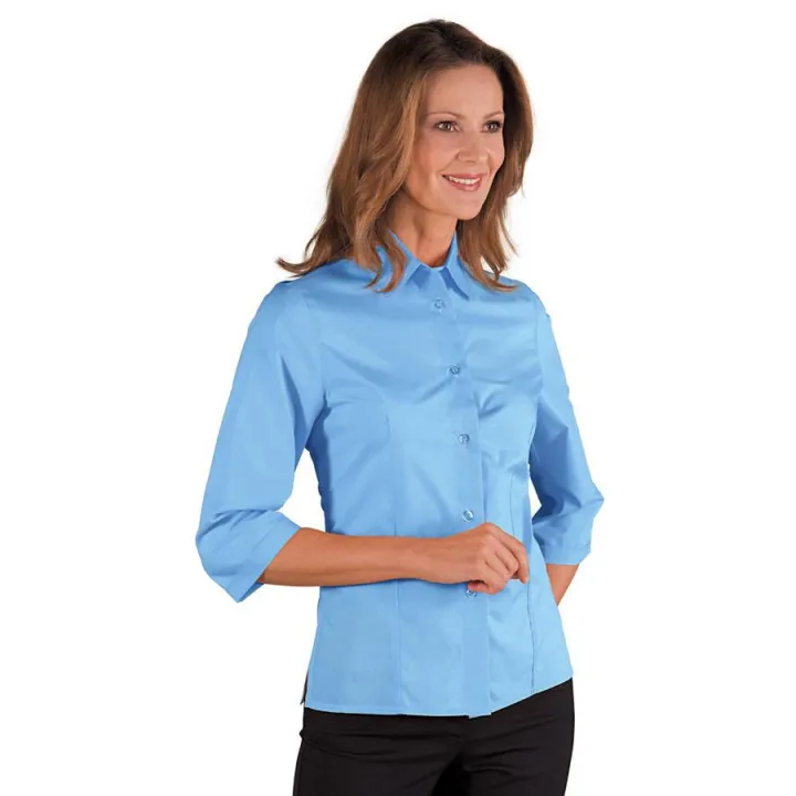 Chemise de service KYOTO manches 3/4 Azur