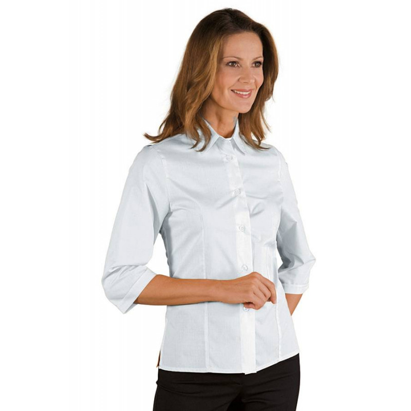 Chemise de service KYOTO manches 3/4 Blanc