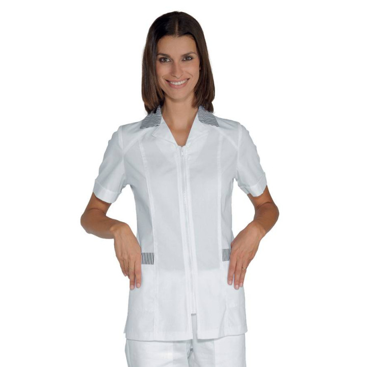Tunique esth&eacute;tique femme BARCELLONA Blanc / Noir