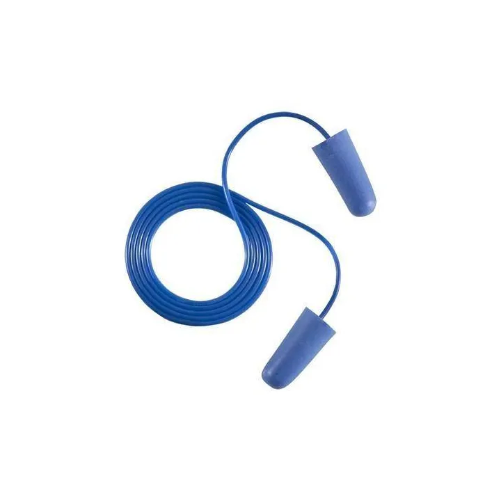 Bouchons antibruit PU d&eacute;tectable corde SNR37dB (150p)