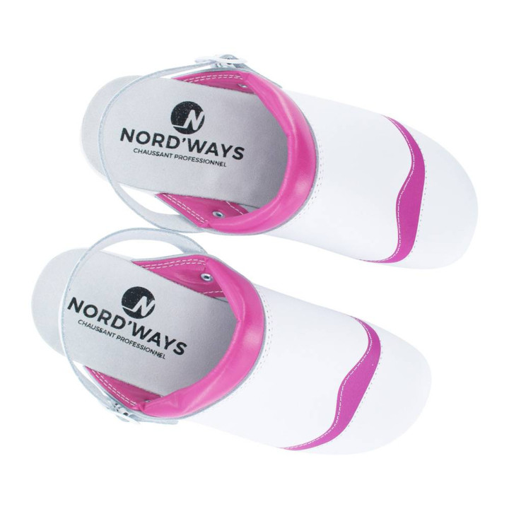 Sabots de travail non s&eacute;curit&eacute; MADO Couleur Rose haut