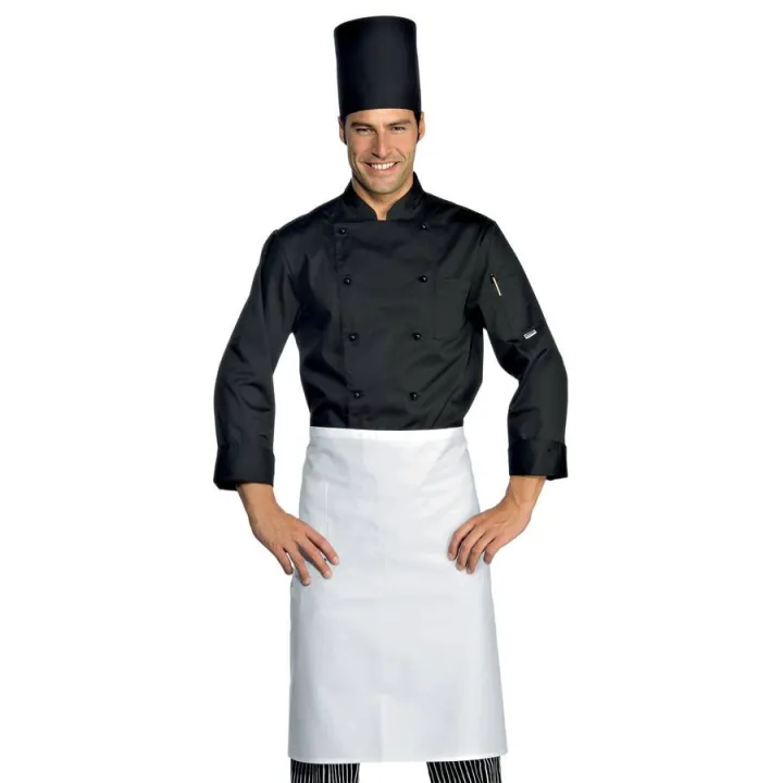 Veste de cuisine homme manches longues ELLIOTT Noir