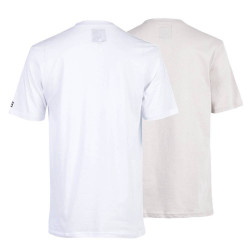 Pack de 2 tee shirts de travail RACING Blanc Perle Dos