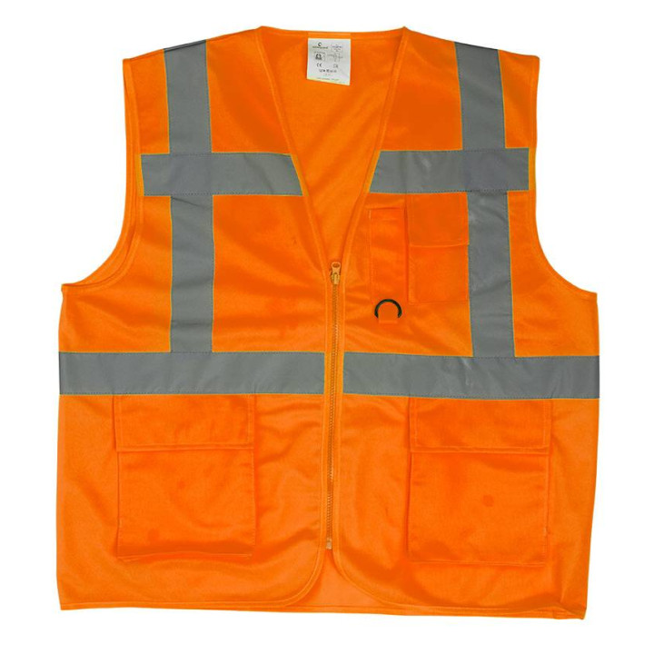 Gilet haute visibilit&eacute; multipostes YARD Orange