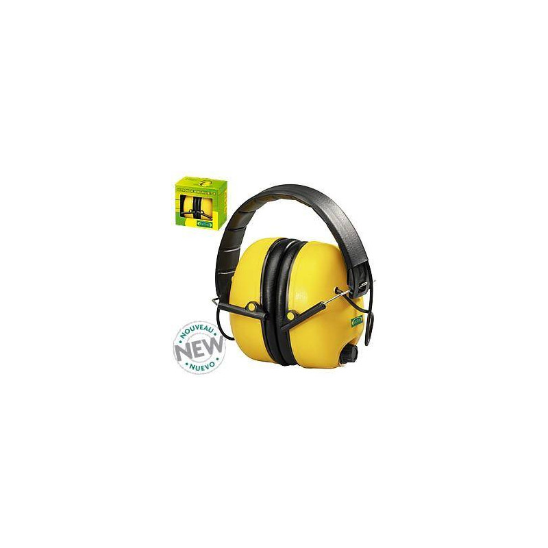 Lot de 10 casque anti-bruits électronique jaune (unité)