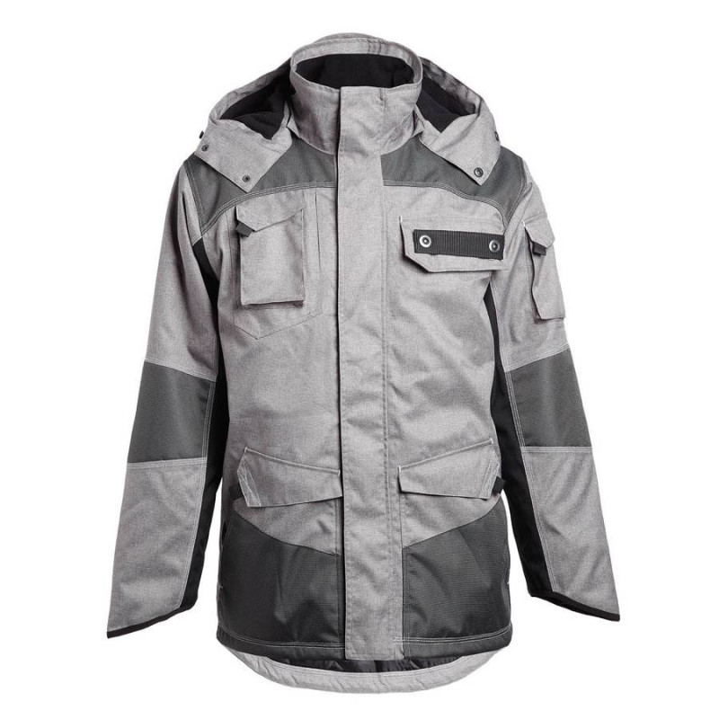 Parka de travail homme GUILLAUMET Gris chiné Face