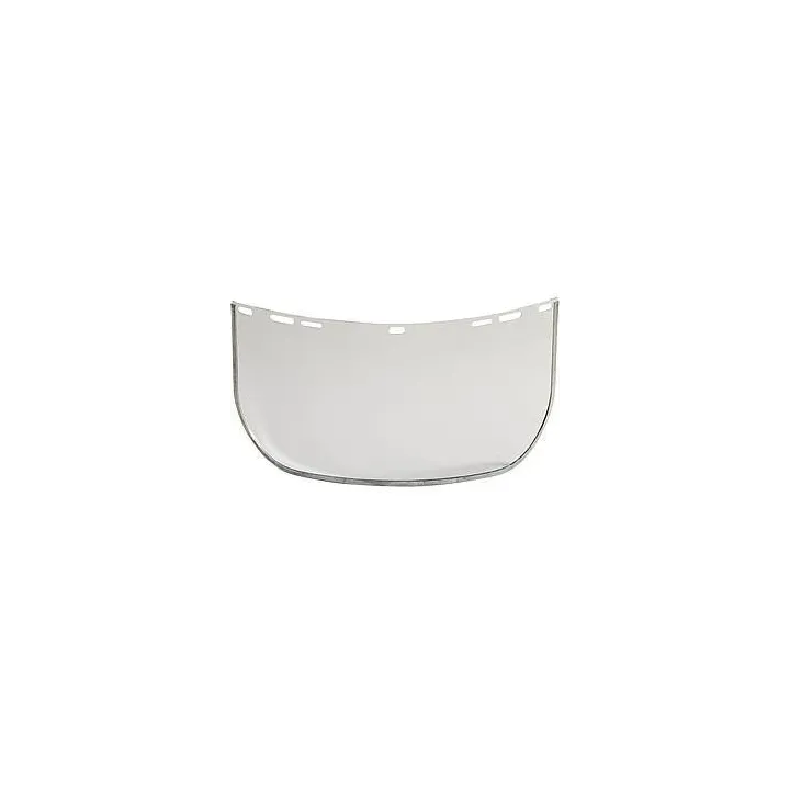 VISOR lot 10 &eacute;crans de protection polycarb. incolore bord m&eacute;tal L40 x H20