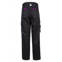 Pantalon de travail femme MINOLA Noir Dos