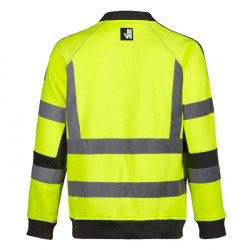 Pull de travail haute visibilité NEON Jaune Dos