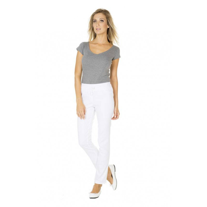 Pantalon médical pour femme LUDO BLANC