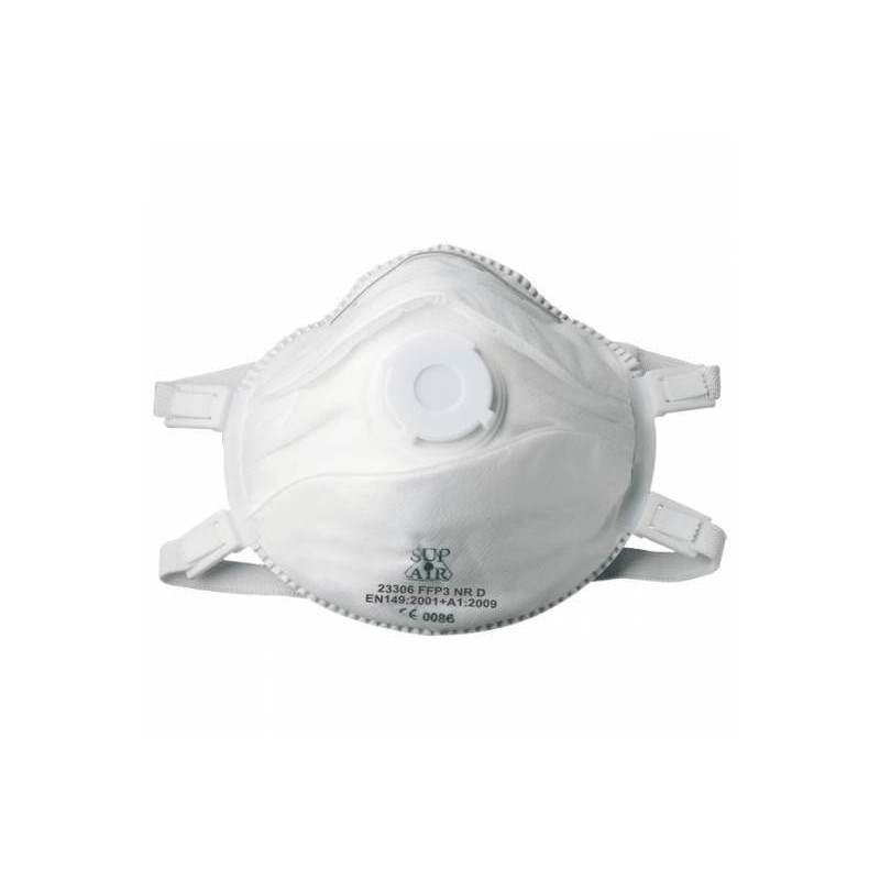 lot de 12 boites de 5 masques a coque valve premium FFP3 