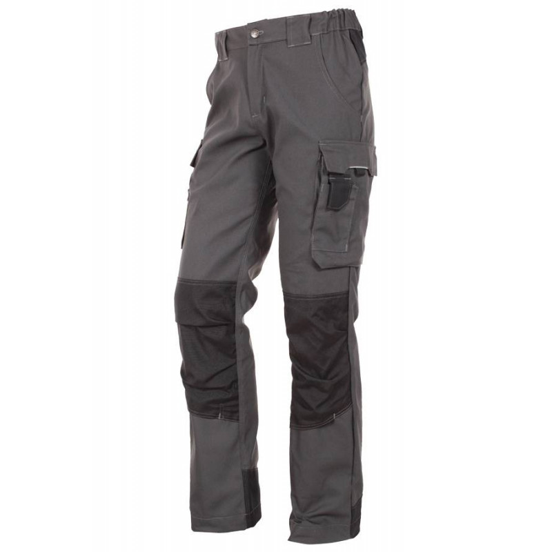 Pantalon de travail poches genoux URBANWEAR Gris Noir