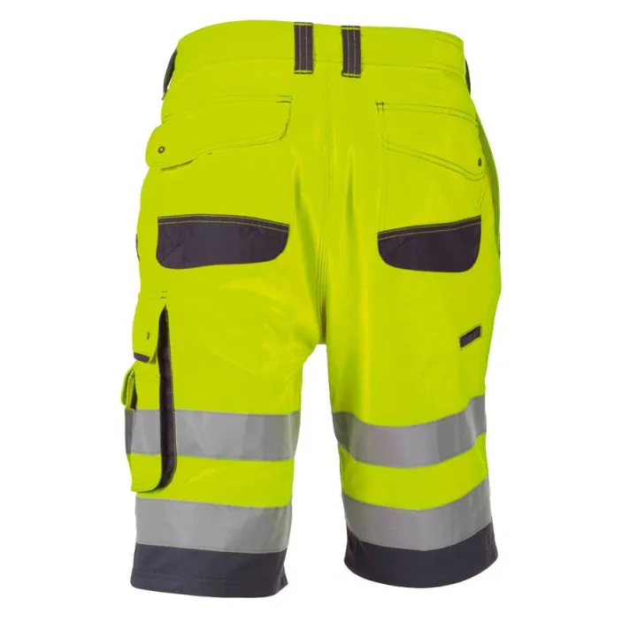Bermuda de travail haute visibilit&eacute; LUCCA jaune gris