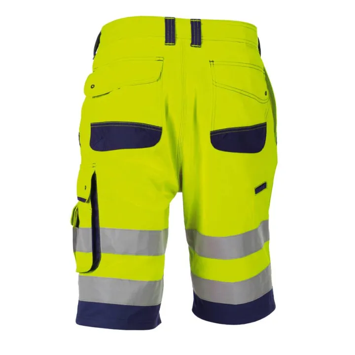 Bermuda de travail haute visibilit&eacute; LUCCA jaune vert