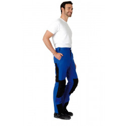 Pantalon de travail poches genoux CHANTIER PLUS Bleu Bugatti