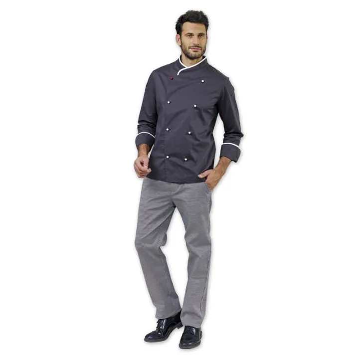 Veste de chef cuisinier FLOYD grise