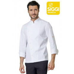 Veste de cuisine manches longues GABRIEL blanche