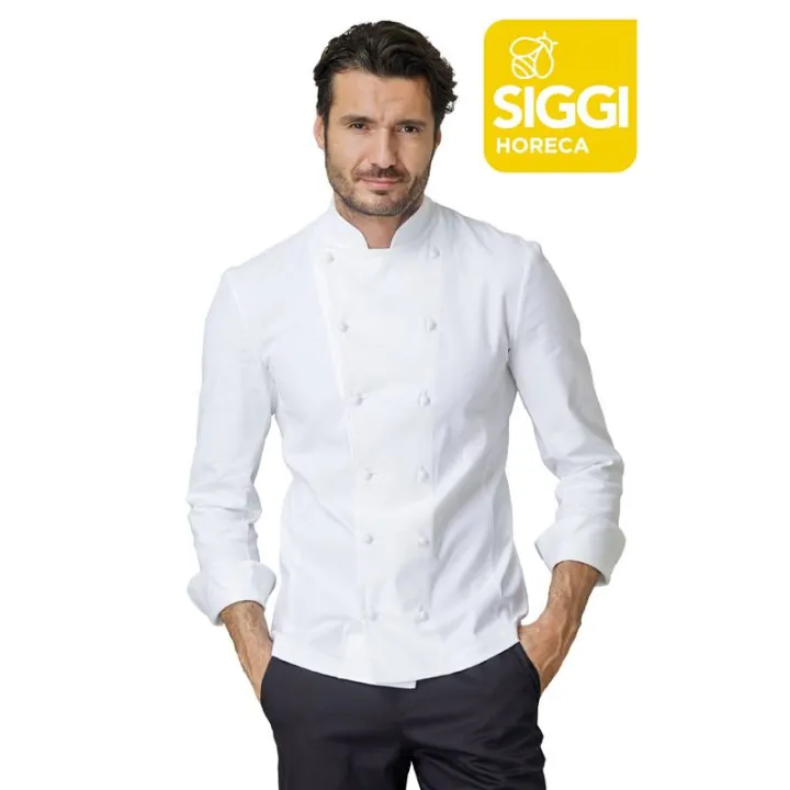 Veste de chef cuisinier manches longues CESARE