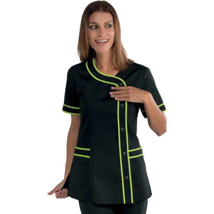 Tunique de travail femme BRASILIA noir/grany