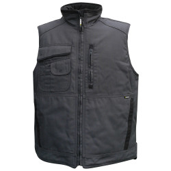 Gilet de travail multipoches en canvas doublé polaire WAYNE