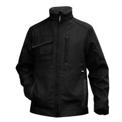 Veste de travail multipoches en canvas KENT noir