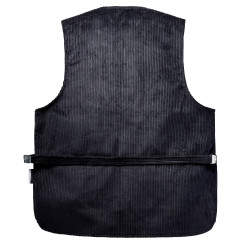 Gilet de charpentier VELOURS COTELE noir